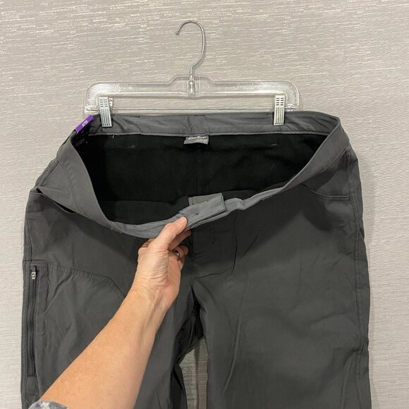 Eddie Bauer Fleece Lined Tech Pants Mens 40 x 30 Gray Water Repellent Insulated - Picture 8 of 16